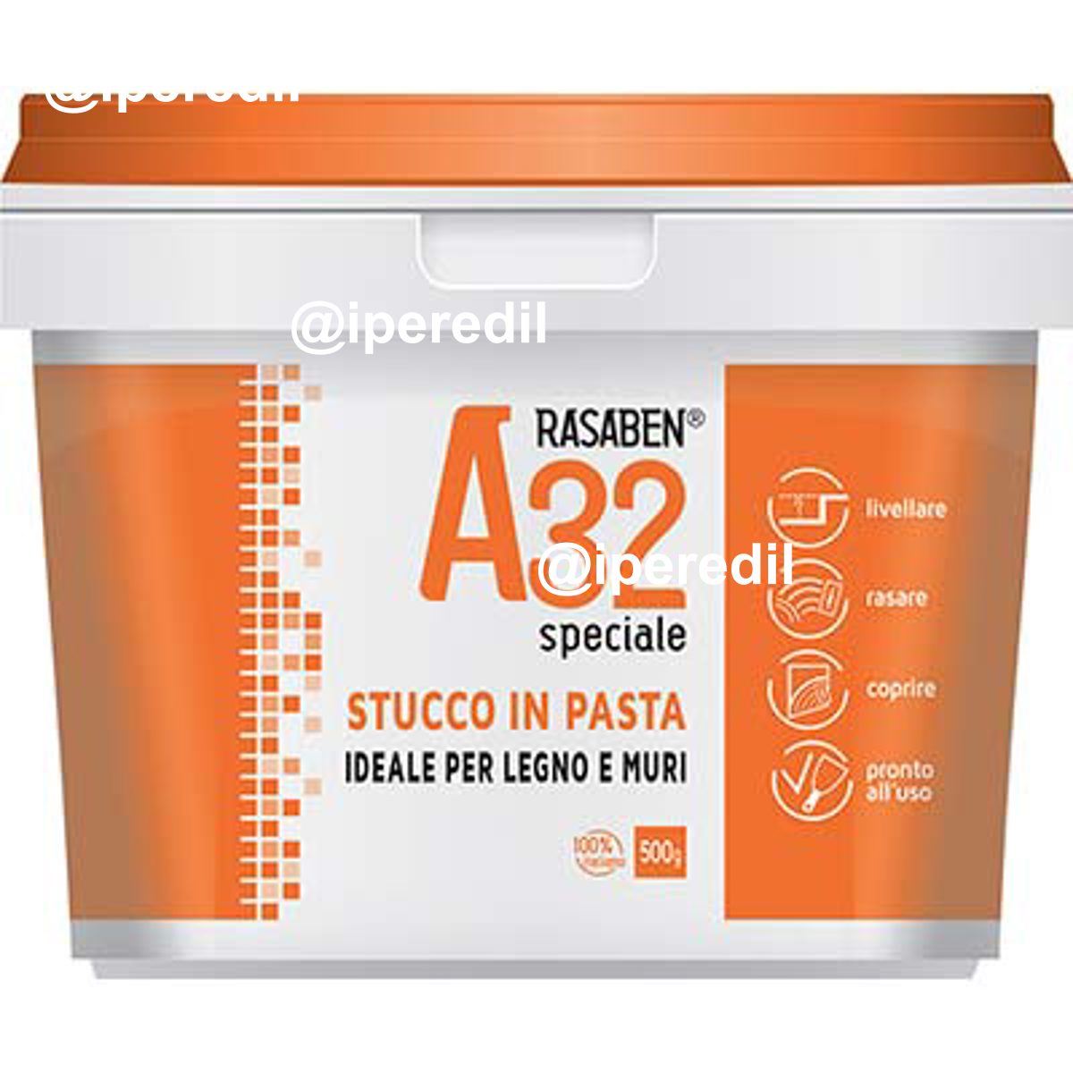 STUCCO PASTA LEGNO MURO A32 K2 RASABEN KG 0,5