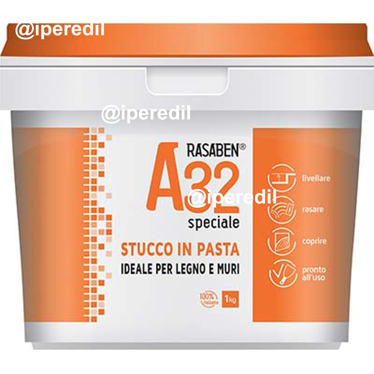 STUCCO PASTA LEGNO MURO A32 K2 RASABEN KG 1