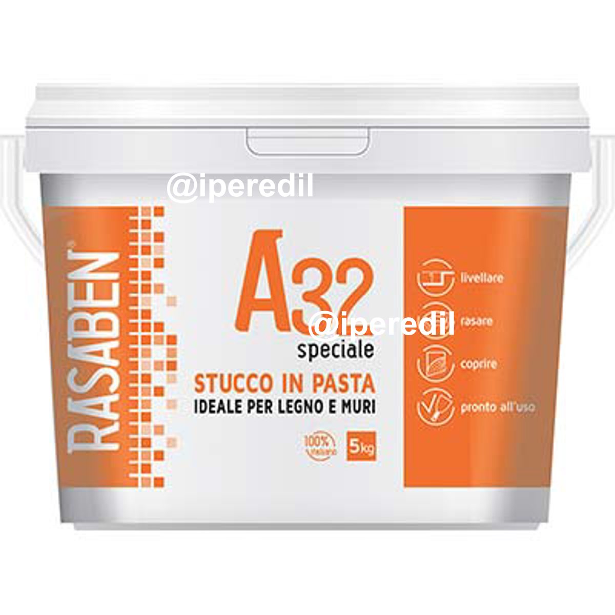 STUCCO PASTA LEGNO MURO A32 K2 RASABEN KG 5