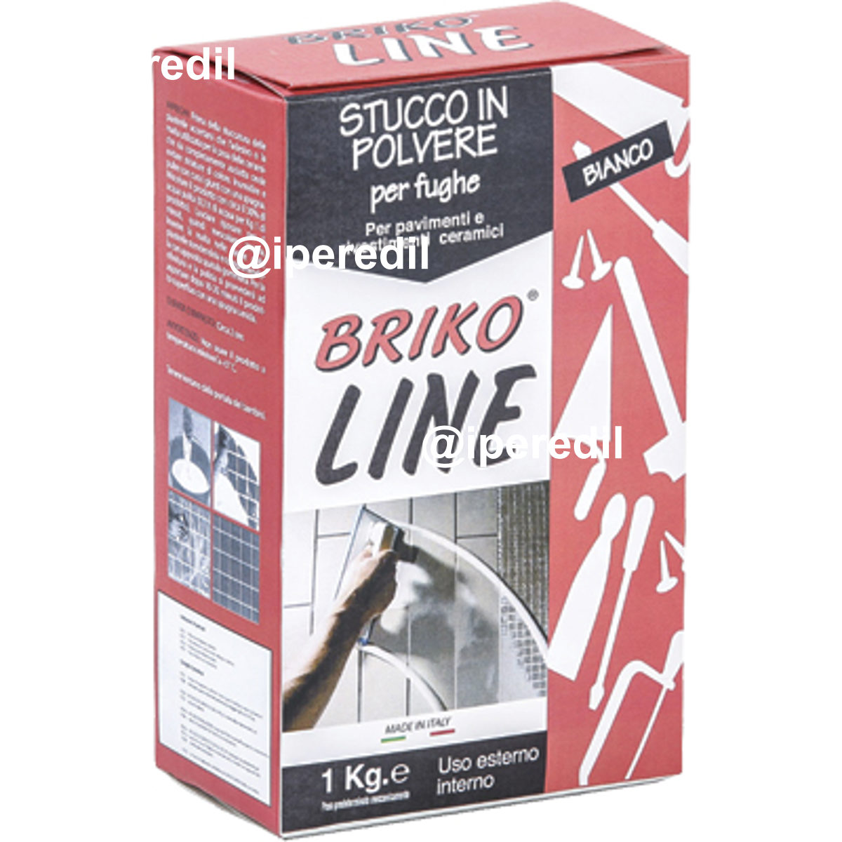 STUCCO FUGHE MAIOLICHE BRIKO LINE BIANCO KG 1
