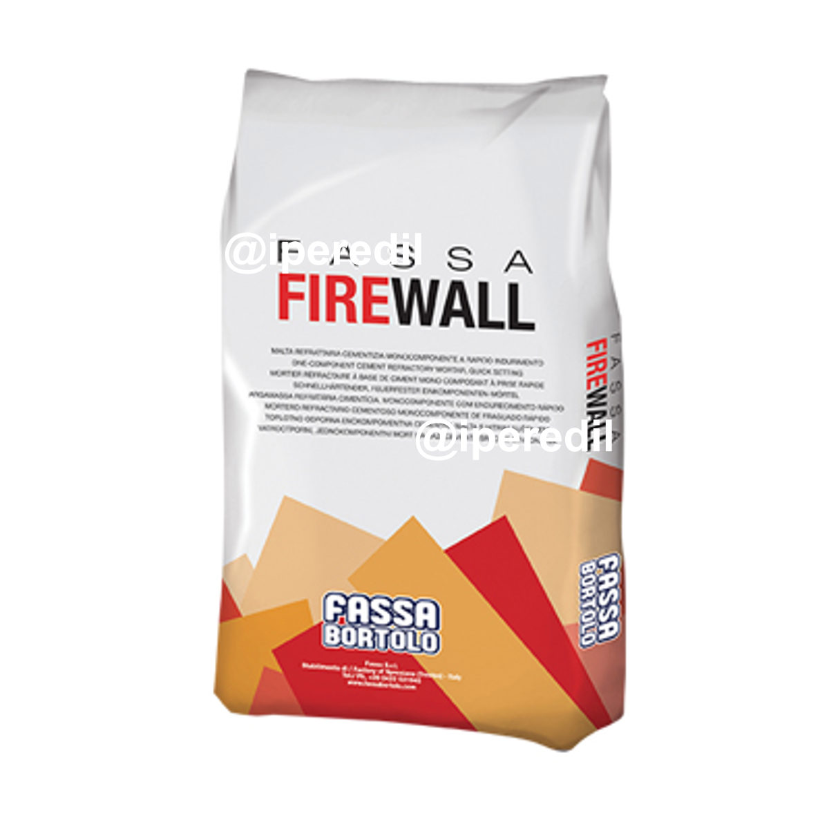 MALTA REFRATTARIA FIREWALL FASSA BORTOLO GRIGIA KG 5