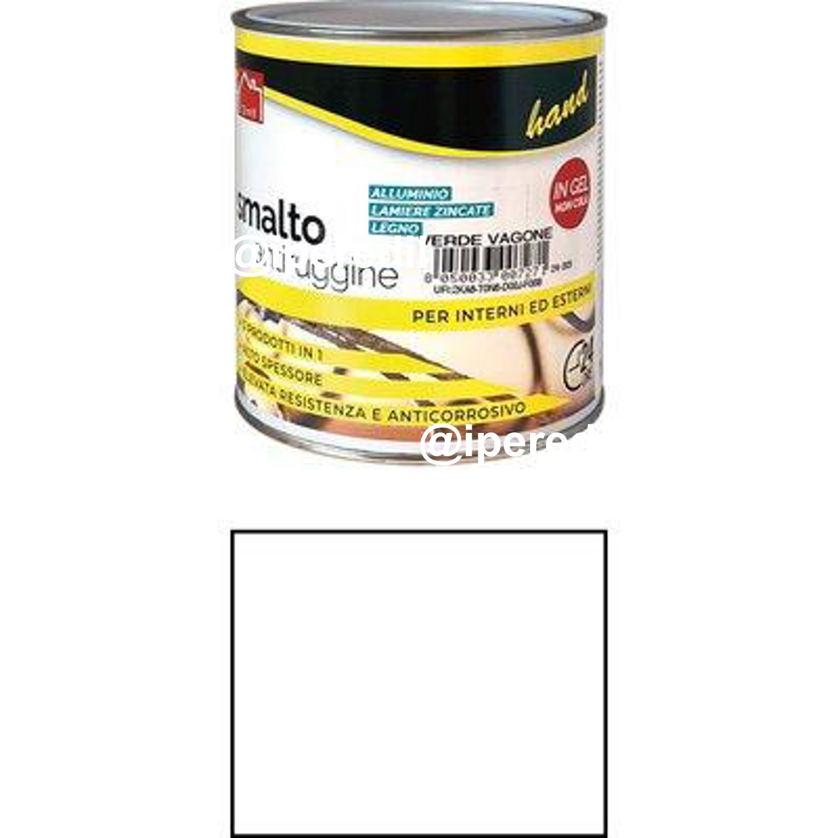 SMALTO ANTIRUGGINE HAND BIANCO LUCIDO ML 750 - 08340202
