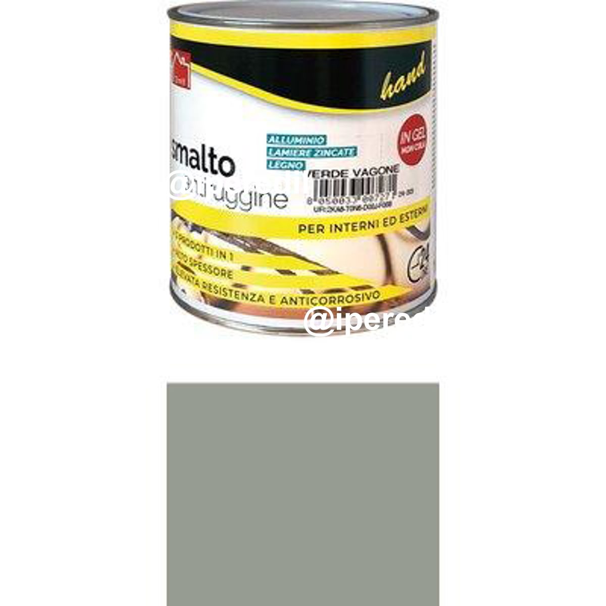 SMALTO ANTIRUGGINE WORKIT GRIGIO ARGENTO ML 750 - 08340204