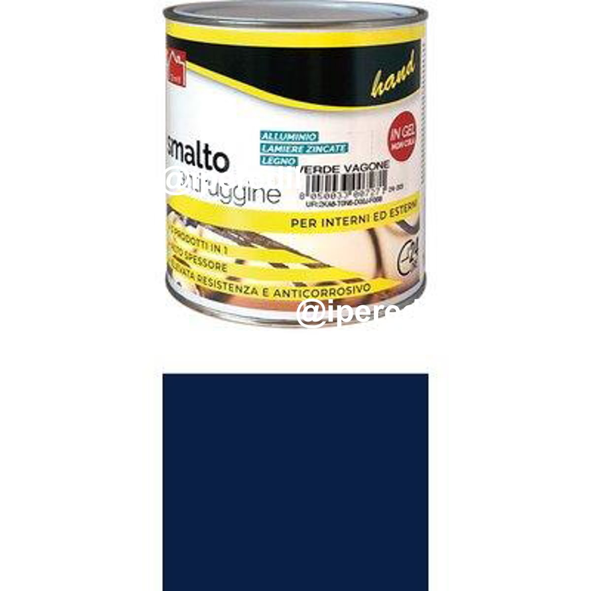SMALTO ANTIRUGGINE HAND BLU ML 750 - 08340205