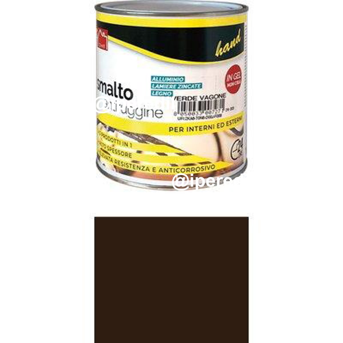 SMALTO ANTIRUGGINE HAND MARRONE ML 750 - 08340208