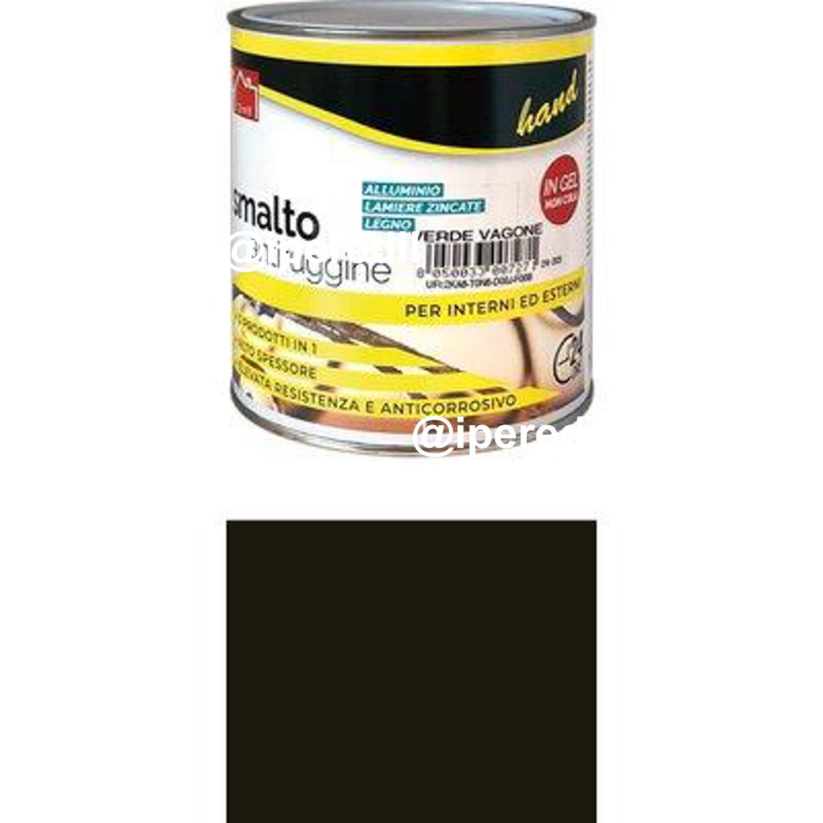 SMALTO ANTIRUGGINE HAND TESTA DI MORO ML 750 - 08340210