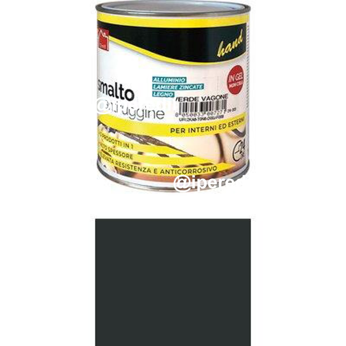 SMALTO ANTIRUGGINE WORKIT NERO OPACO ML 750
