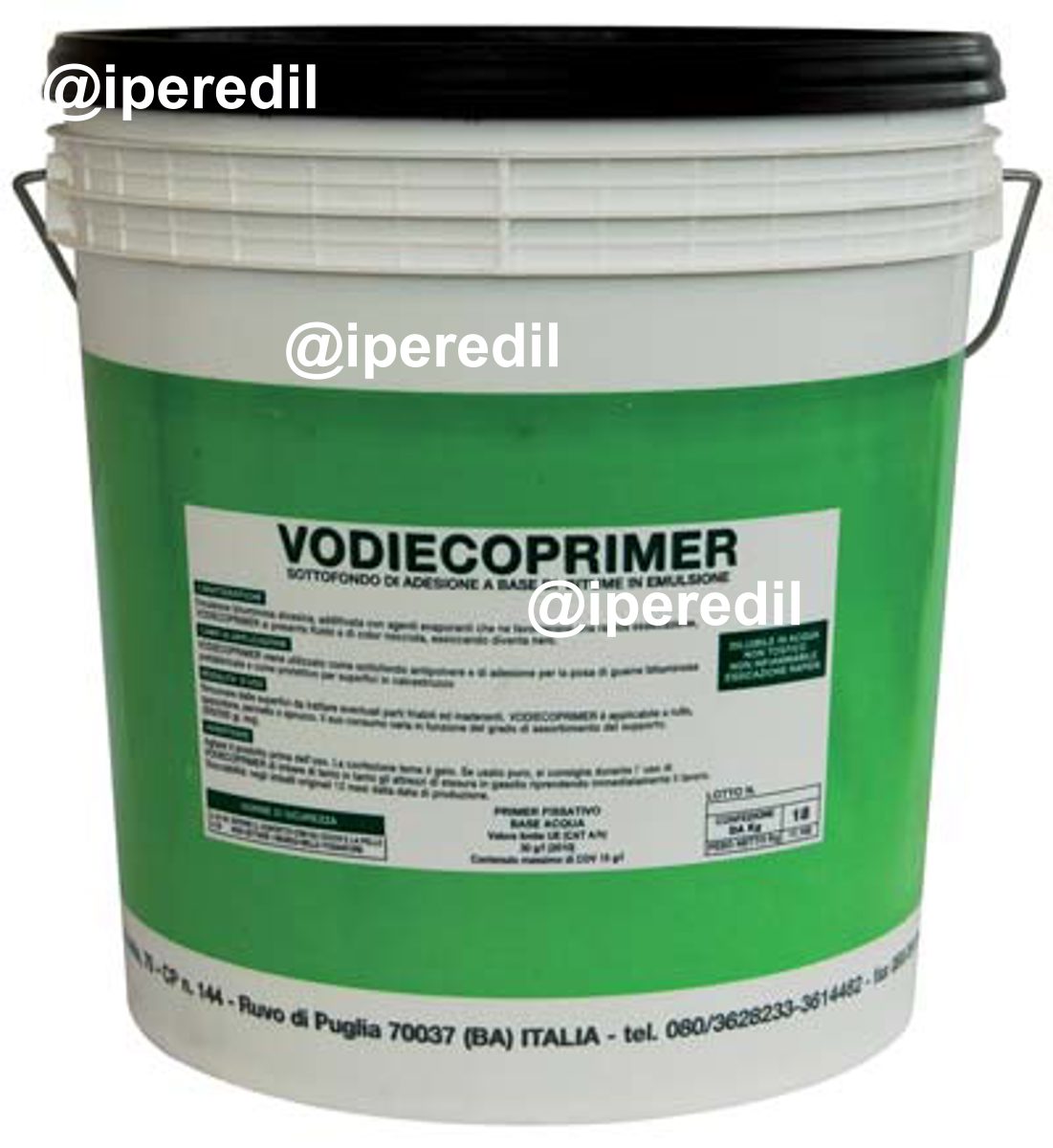 PRIMER BITUMINOSO VODIECOPRIMER VODICHEM BASE ACQUA NERO LT 18