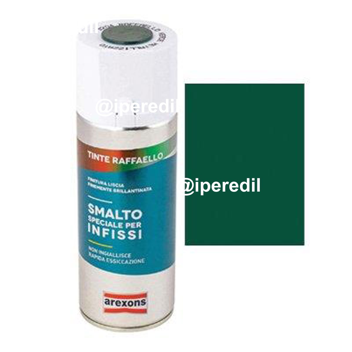 SMALTO SPRAY TINTA RAFFAELLO AREXONS 3204 VERDE METALLIZZATO ML 400