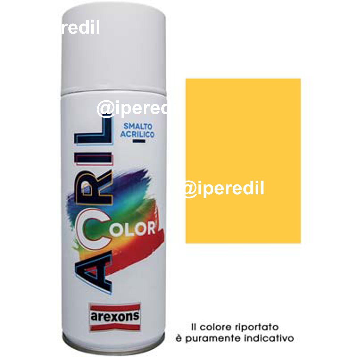 SMALTO SPRAY ACRIL COLOR AREXONS GIALLO TRAFFICO RAL 1023 ML 400