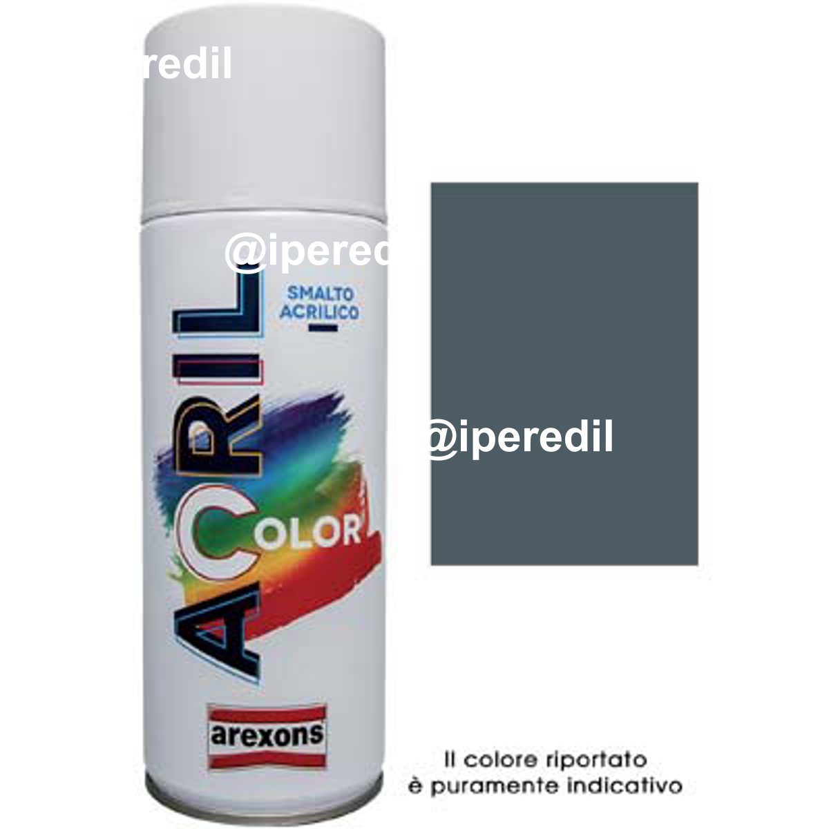 SMALTO SPRAY ACRIL COLOR AREXONS GRIGIO GRAFITE RAL 7024 ML 400