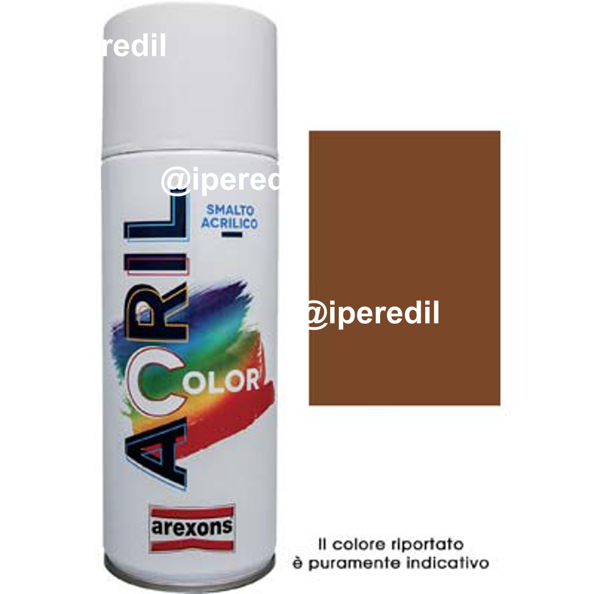 SMALTO SPRAY ACRIL COLOR AREXONS MARRONE CHIARO RAL 8003 ML 400
