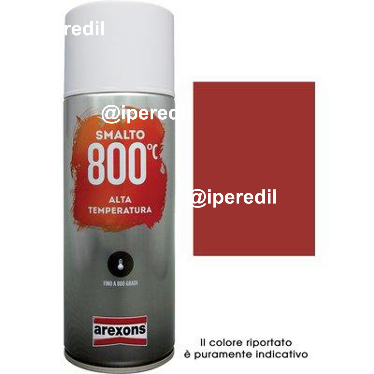 SMALTO SPRAY 100% ACRILICO ALTE TEMPERAT AREXONS ROSSO ML 400