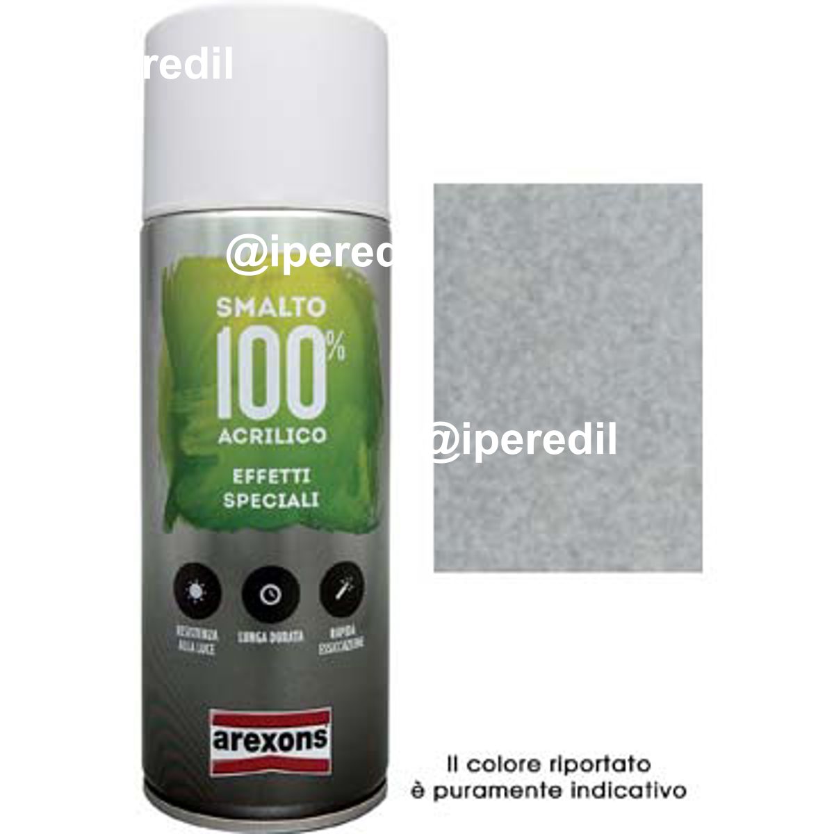 SMALTO SPRAY 100% ACRILICO DIAMANTATO AREXONS GRIGIO ML 400