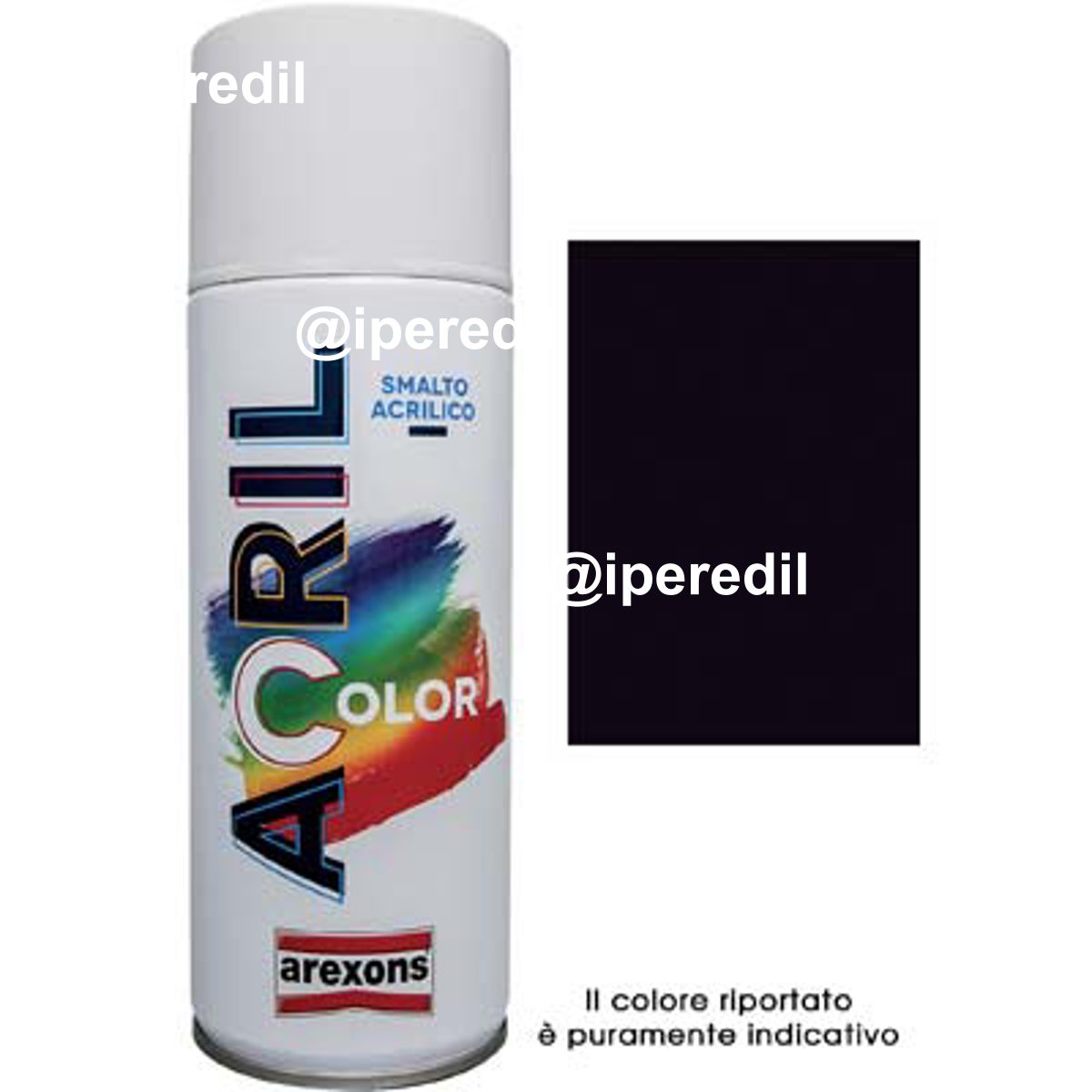 SMALTO SPRAY ACRIL COLOR AREXONS NERO OPACO ML 400