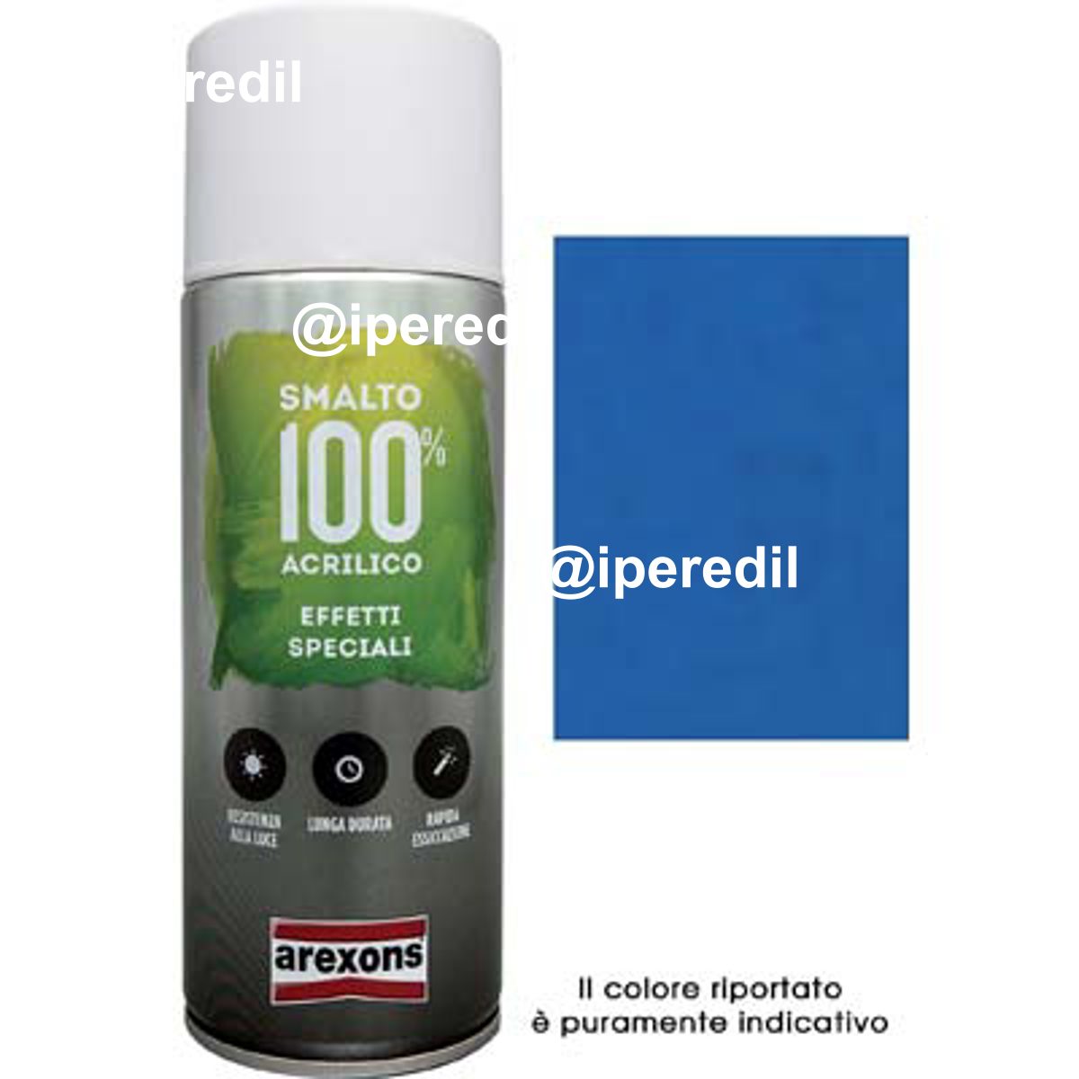 SMALTO SPRAY 100% ACRILICO DIAMANTATO AREXONS BLU ML 400