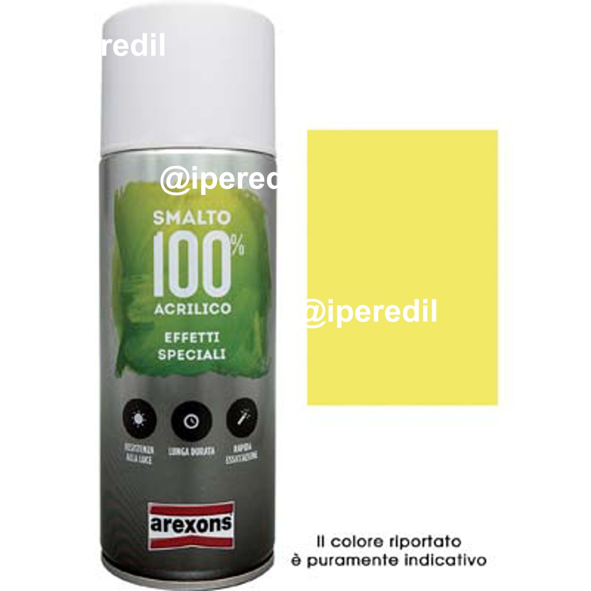 SMALTO SPRAY 100% ACRILICO FLUORESCENTE AREXONS GIALLO ML 400 - 08350188