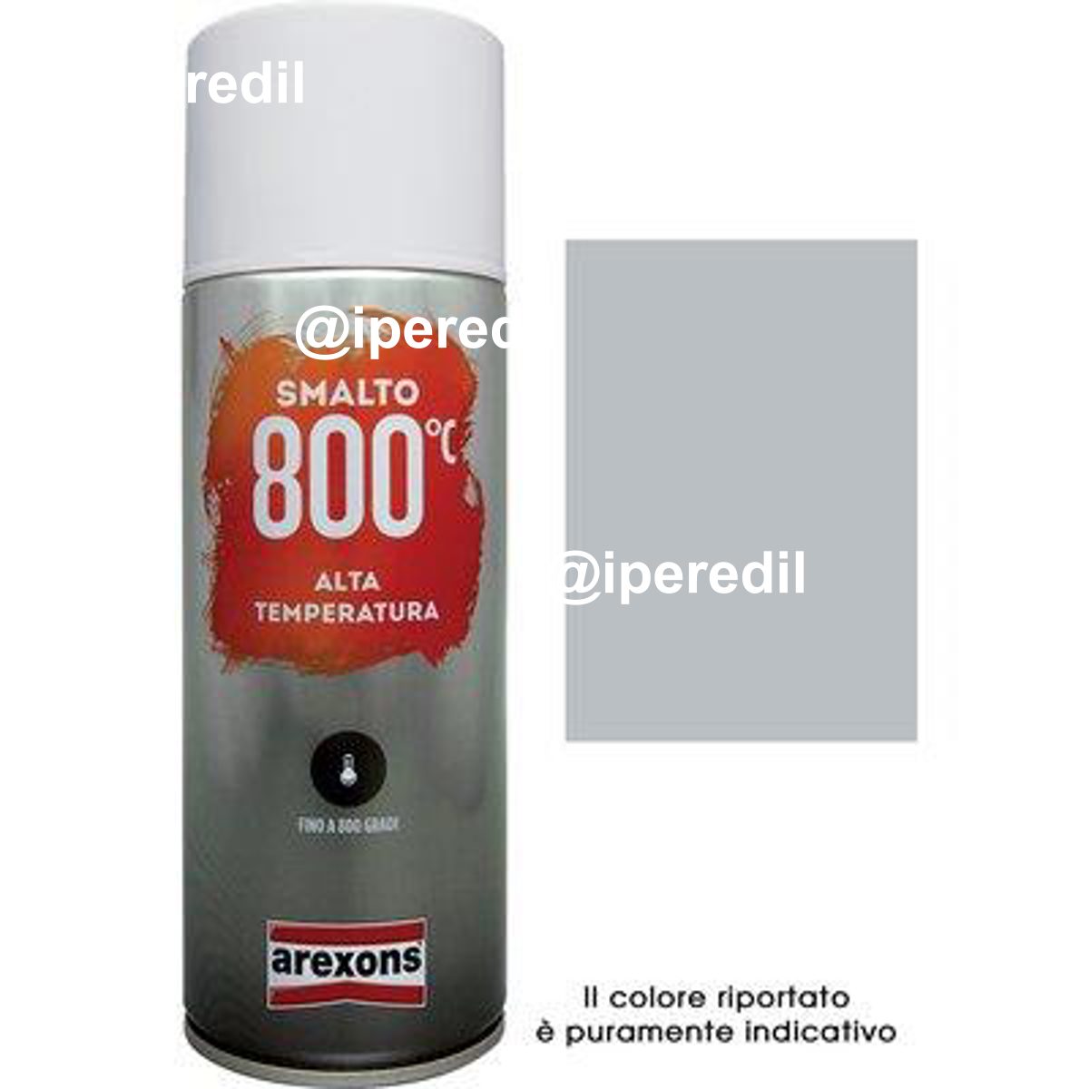 SMALTO SPRAY 100% ACRILICO ALTE TEMPERAT AREXONS ALLUMINIO ML 400