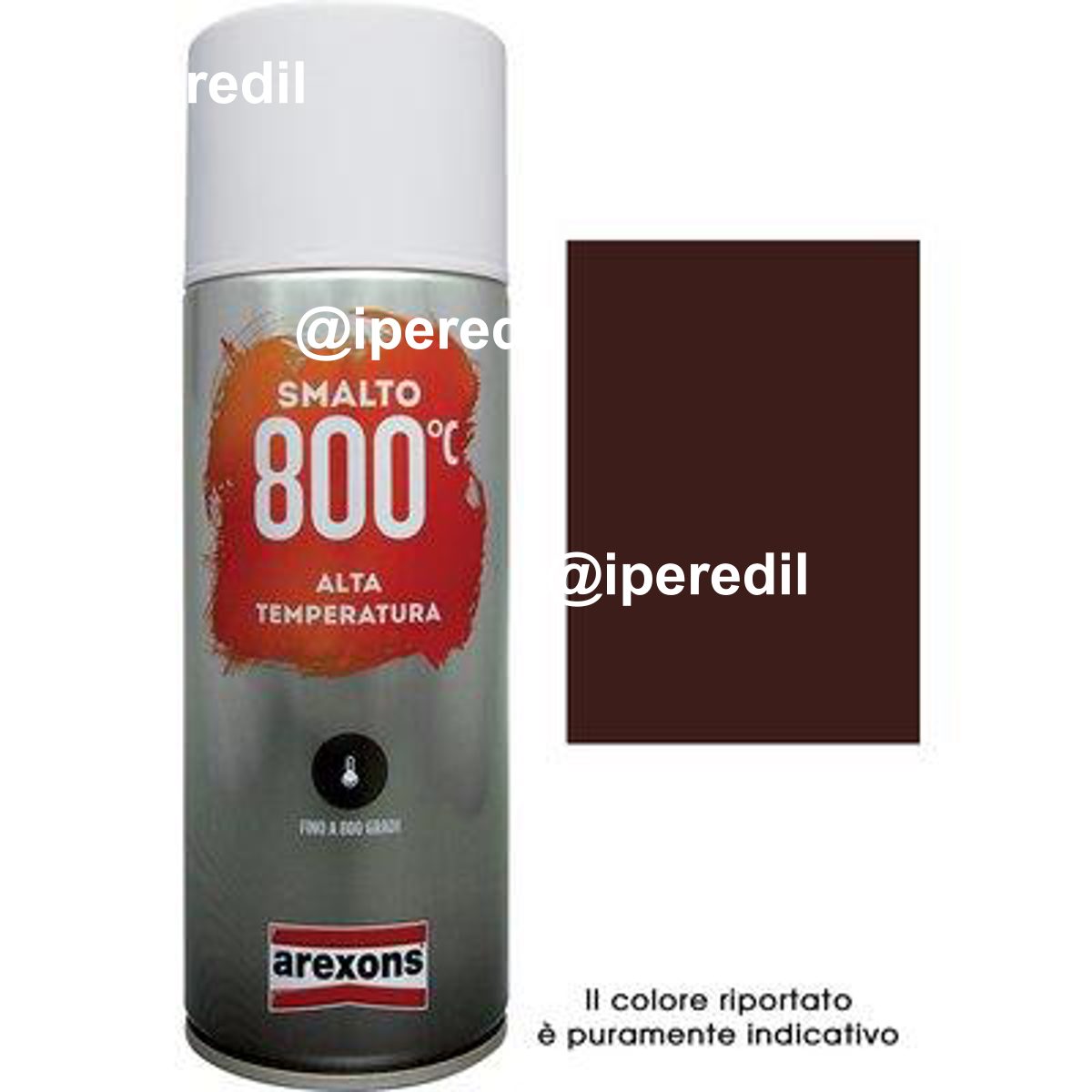 SMALTO SPRAY 100% ACRILICO ALTE TEMPERAT AREXONS MARRONE ML 400