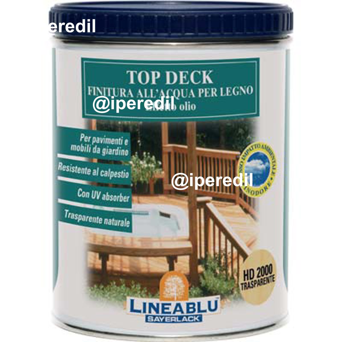 FINITURA ACQUA EFFETTO OLIO LINEABLU SAYERLACK HD2000 TRASPARENTE ML 750 - 08350335