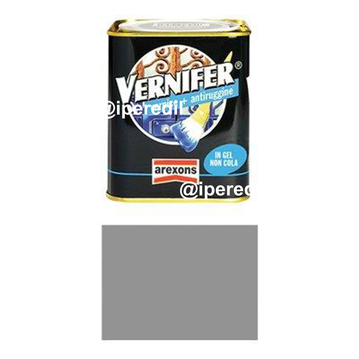 SMALTO ANTIRUGGINE VERNIFER AREXONS 4875 GRIGIO MEDIO BRILLANTE ML 750