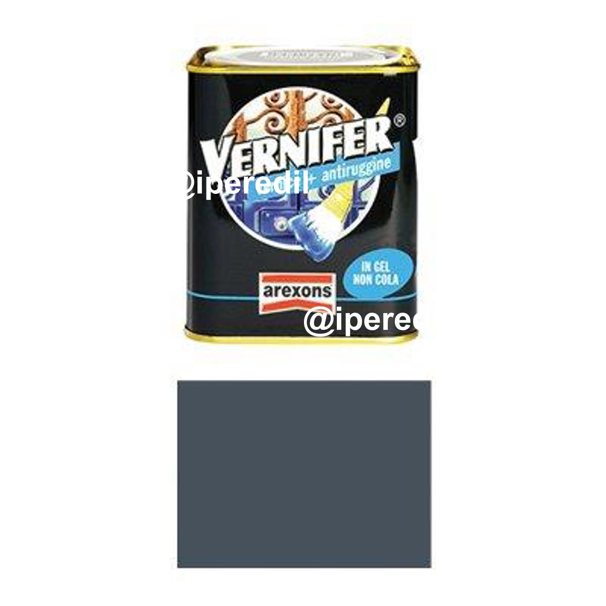 SMALTO ANTIRUGGINE VERNIFER AREXONS 4876 GRIGIO SCURO BRILLANTE ML 750