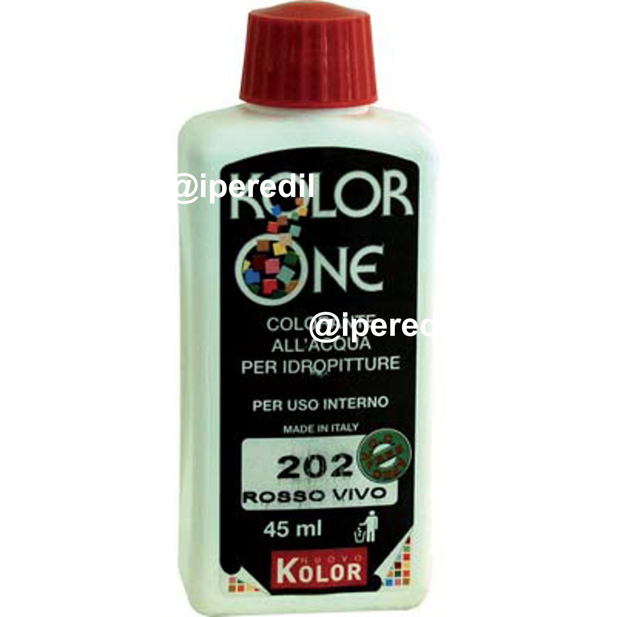 COLORANTE ACQUA KOLORONE 202 ROSSO VIVO ML 45