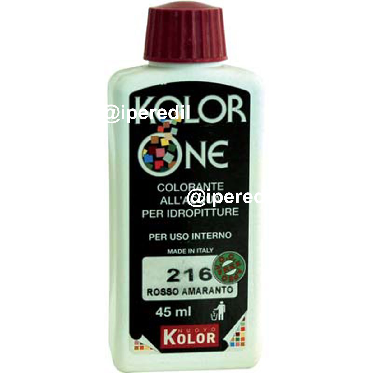 COLORANTE ACQUA KOLORONE 216 ROSSO AMARANTO ML 45