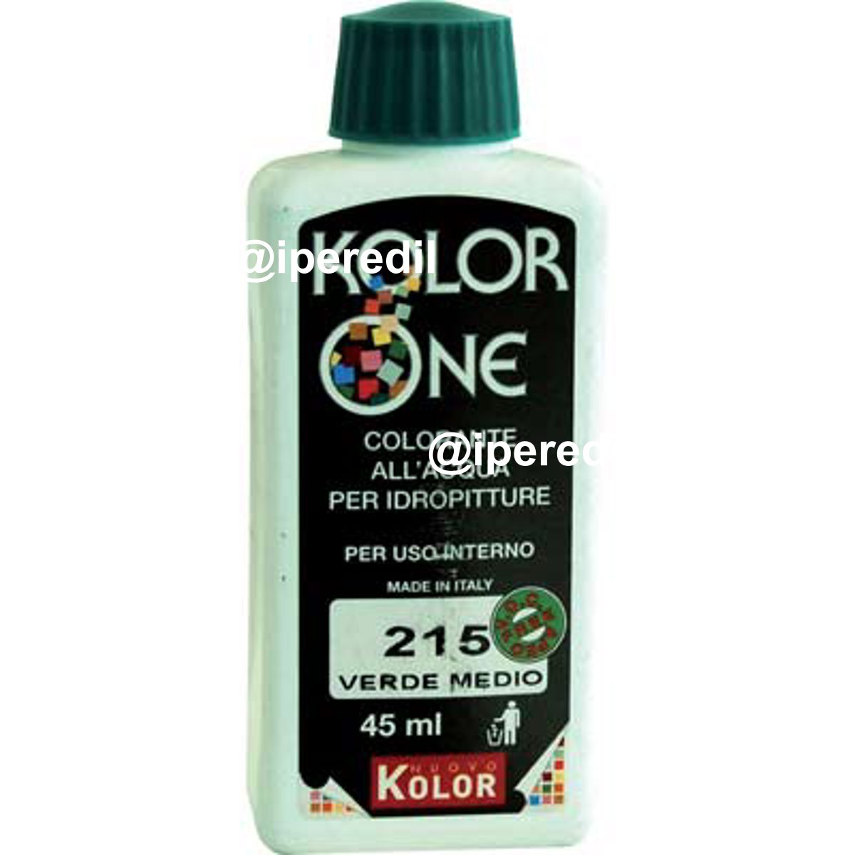 COLORANTE ACQUA KOLORONE 215 VERDE MEDIO ML 45