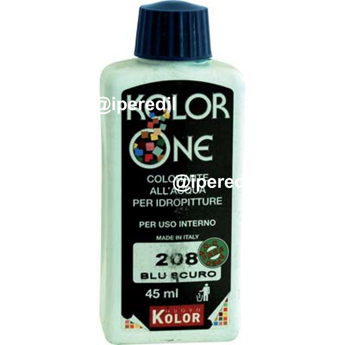 COLORANTE ACQUA KOLORONE 208 BLU SCURO ML 45