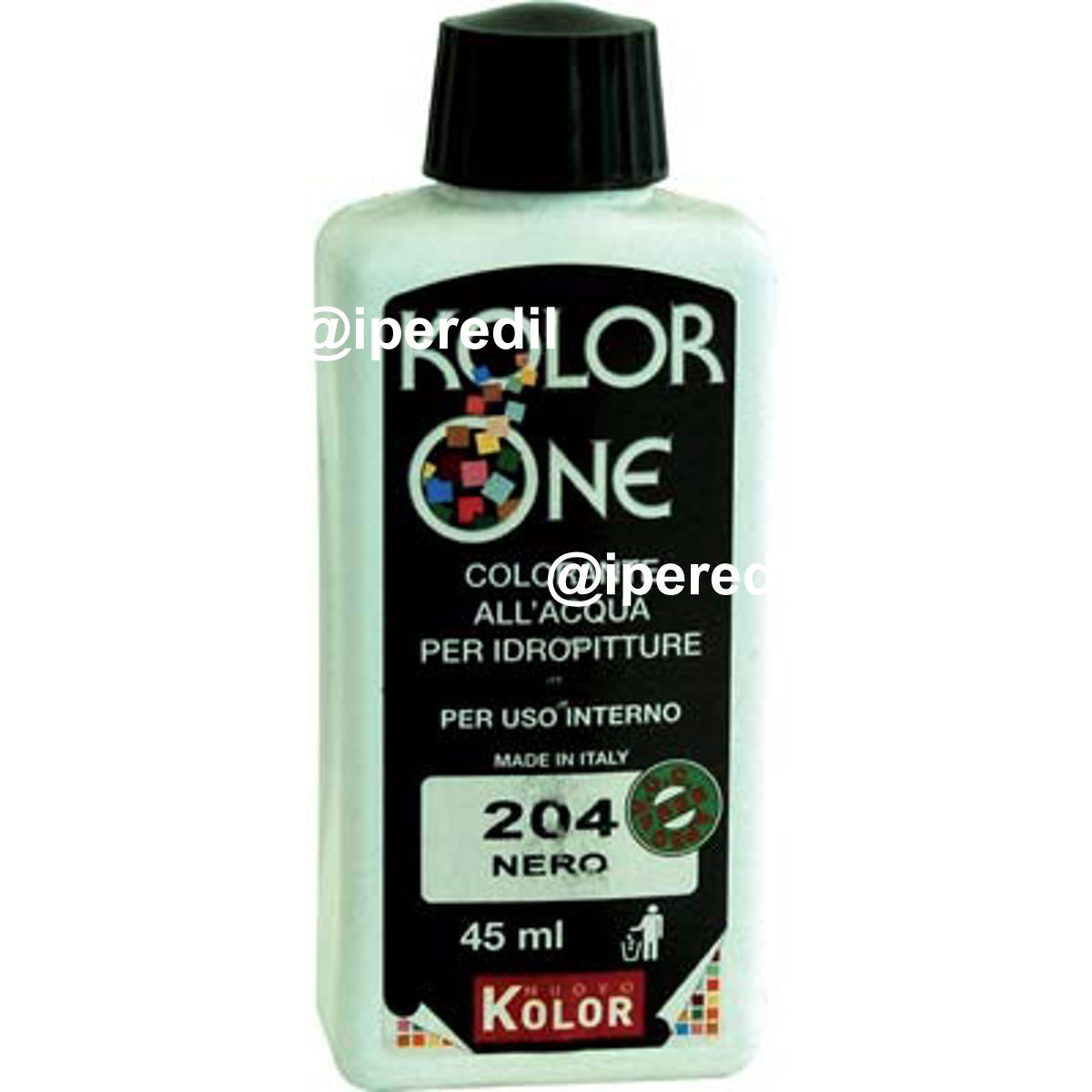 COLORANTE ACQUA KOLORONE 204 NERO ML 45