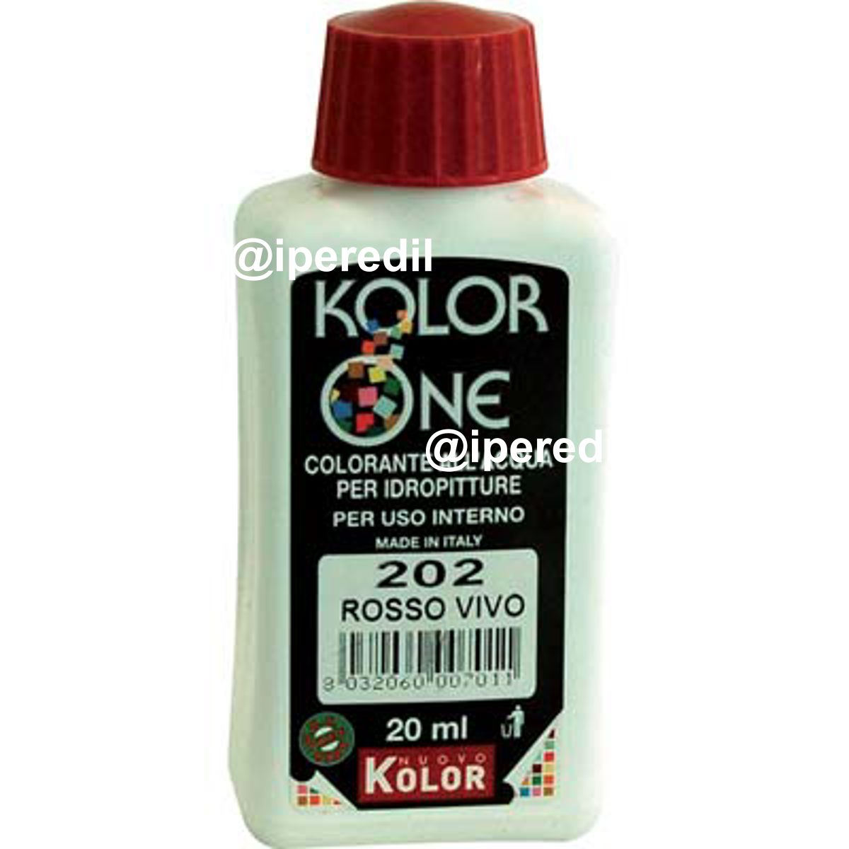 COLORANTE ACQUA KOLORONE 202 ROSSO VIVO ML 20