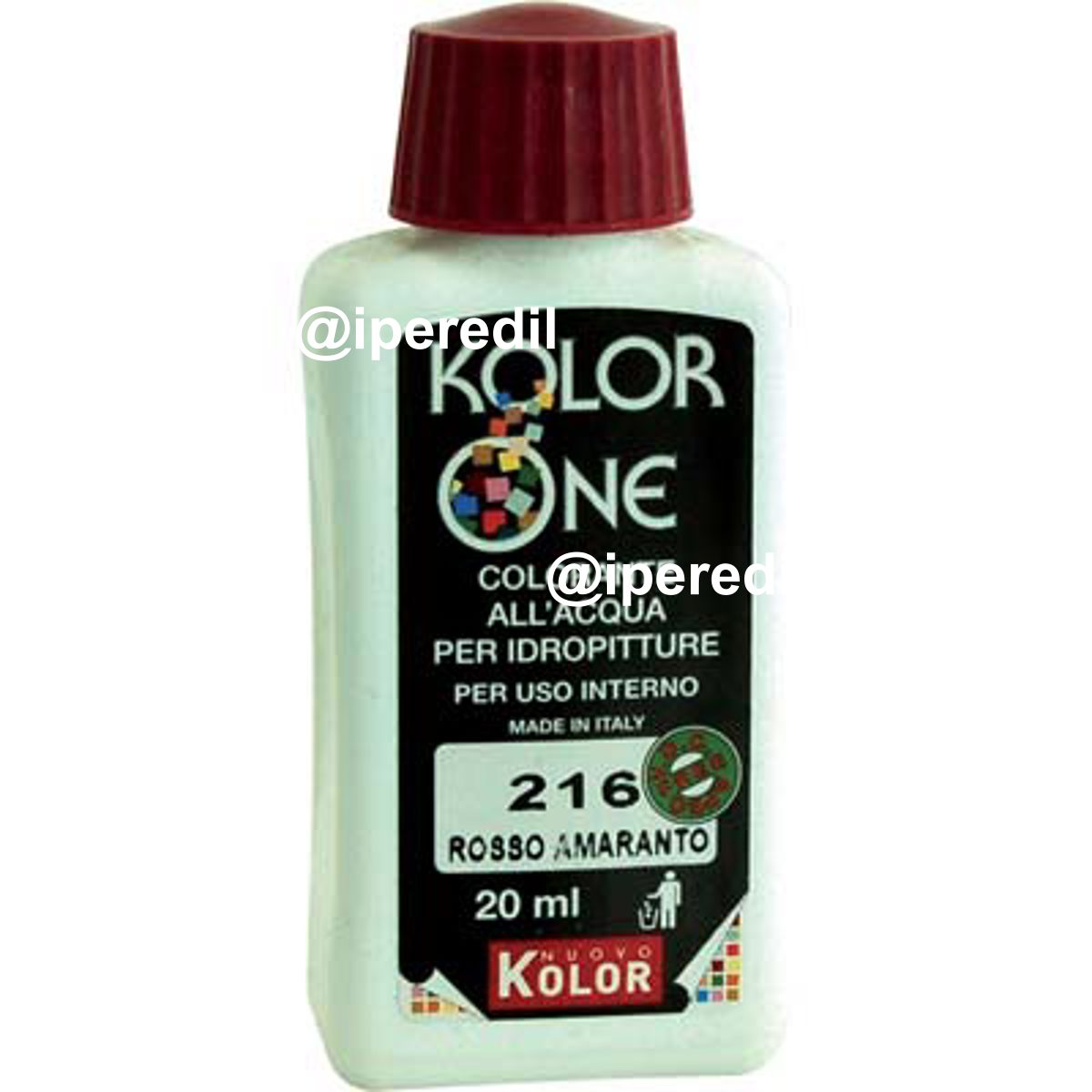COLORANTE ACQUA KOLORONE 216 ROSSO AMARANTO ML 20