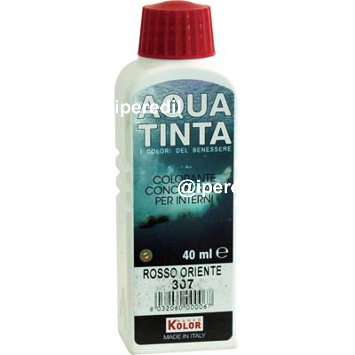 COLORANTE ACQUA AQUATINTA 307 ROSSO ORIENTE ML 40