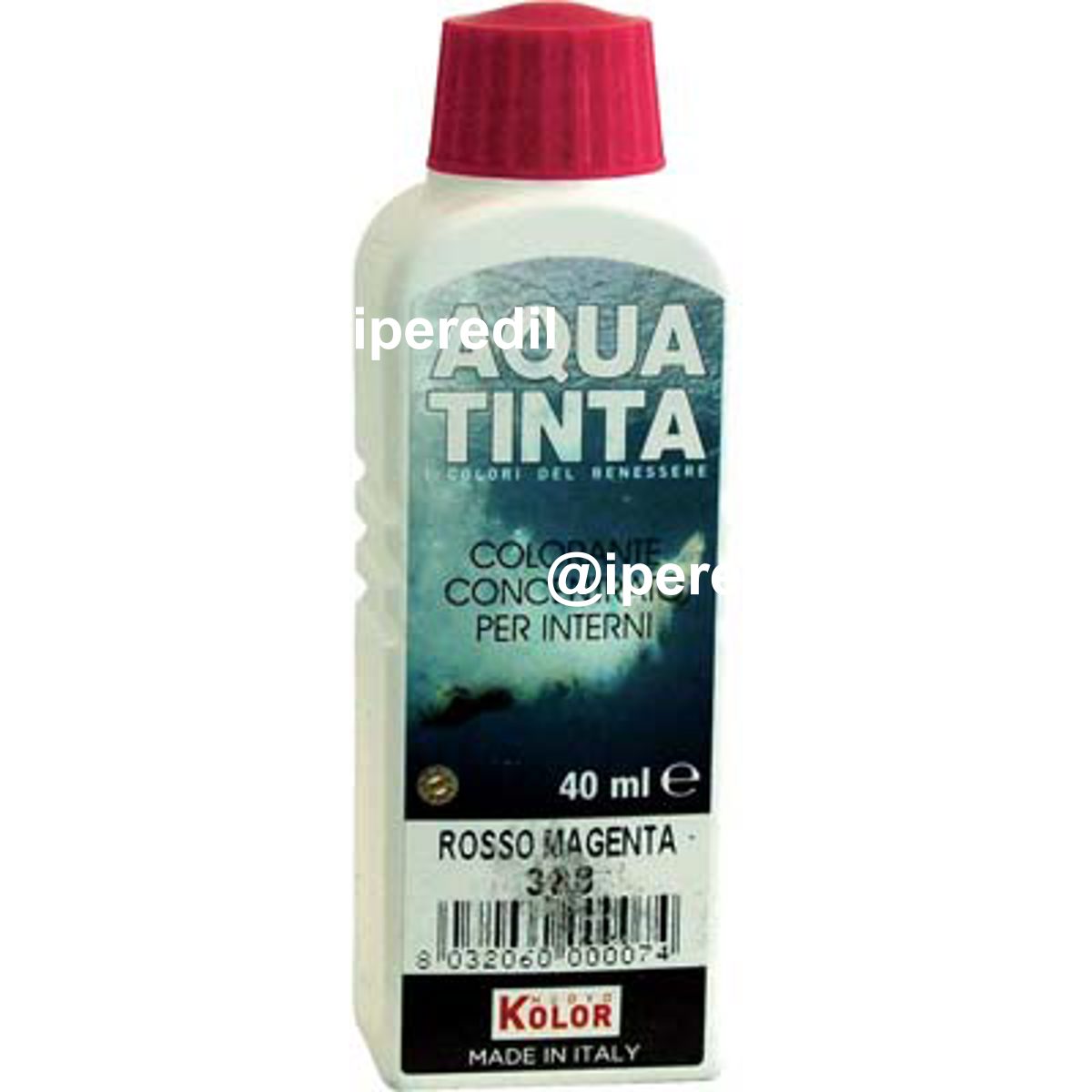COLORANTE ACQUA AQUATINTA 308 ROSSO MAGENTA ML 40