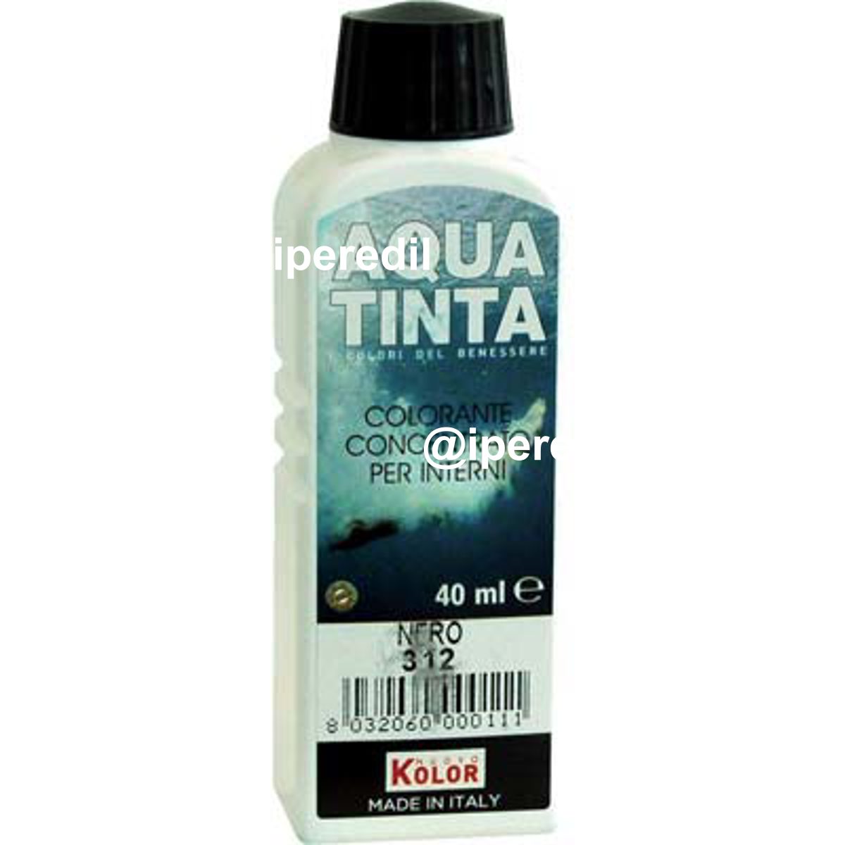 COLORANTE ACQUA AQUATINTA 312 NERO ML 40