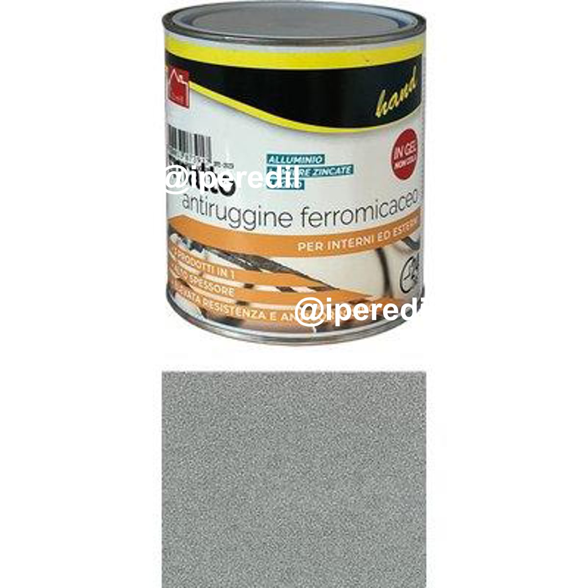 SMALTO ANTIRUGGINE FERROMICACEO WORKIT GRIGIO CHIARO ML 750