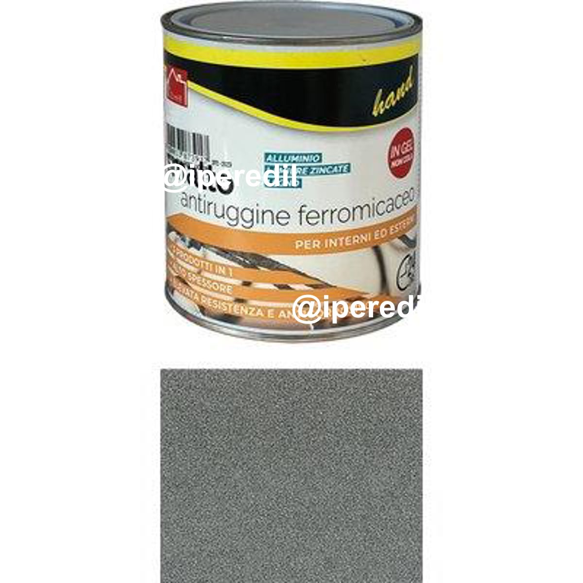 SMALTO ANTIRUGGINE FERROMICACEO WORKIT GRIGIO MEDIO ML 750 - 08360481