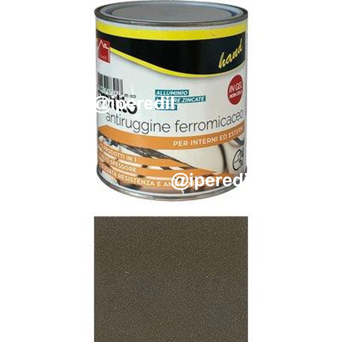 SMALTO ANTIRUGGINE FERROMICACEO HAND MARRONE ML 750 - 08360483