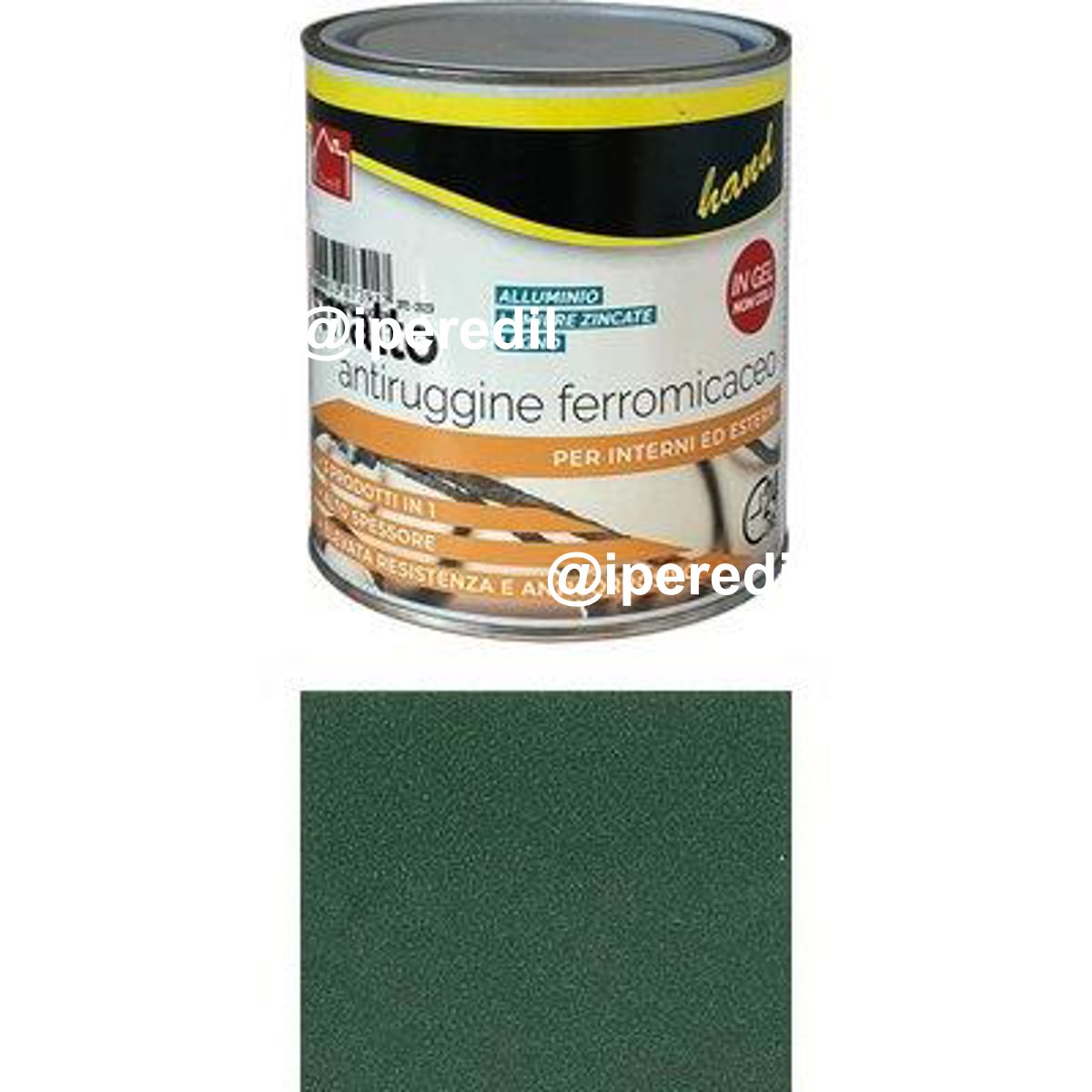 SMALTO ANTIRUGGINE FERROMICACEO WORKIT VERDE ML 750 - 08360484