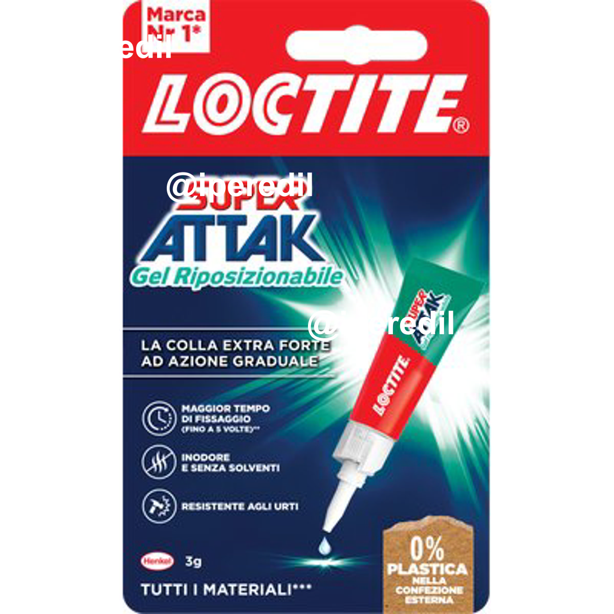 LOCTITE ATTAK GEL RIPOSIZIONABILE GR 3 CF=PZ 12 - 08389110