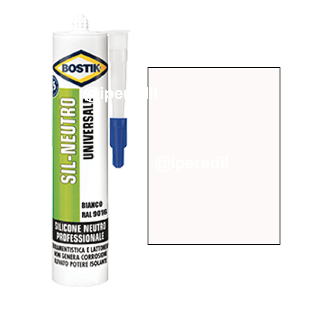 SILICONE NEUTRO SIL BOSTIK BIANCO RAL 9016 ML 300
