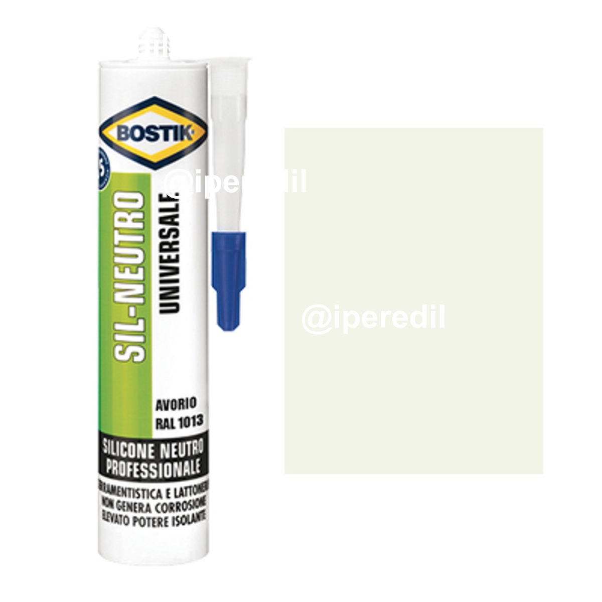 SILICONE NEUTRO SIL BOSTIK AVORIO RAL 1013 ML 300