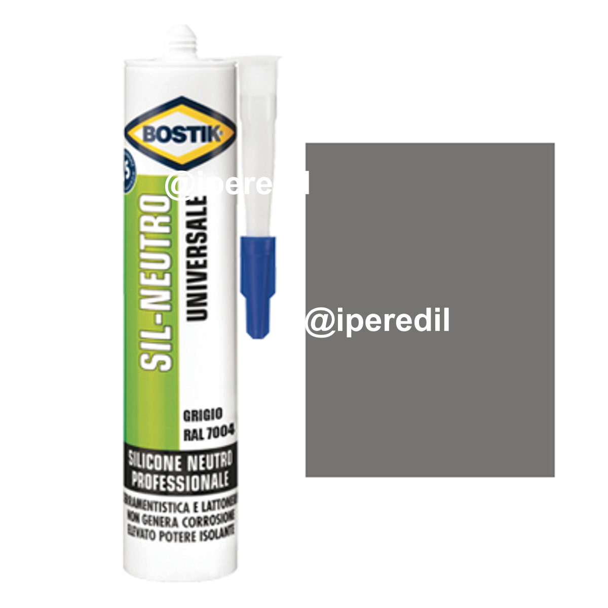 SILICONE NEUTRO SIL BOSTIK GRIGIO RAL 7004 ML 300 - 08389636