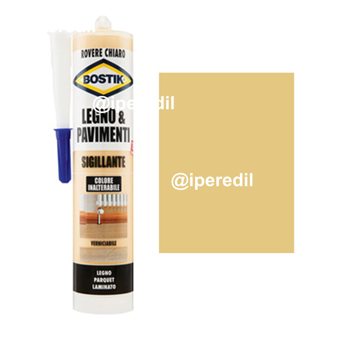 SILICONE ACRILICO LEGNO PAVIMENTI BOSTIK ROVERE CHIARO ML 300 - 08389638