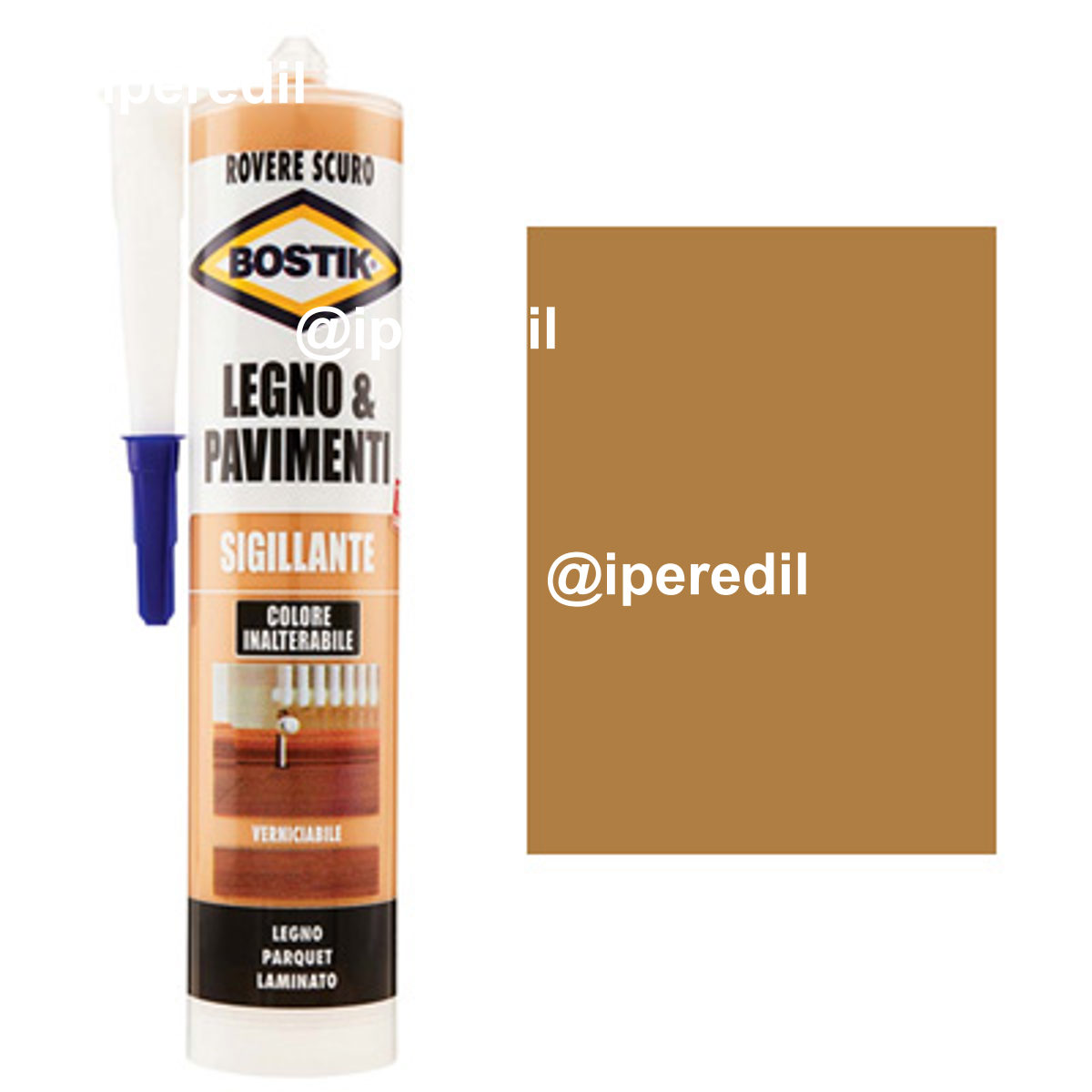 SILICONE ACRILICO LEGNO PAVIMENTI BOSTIK ROVERE SCURO ML 300 - 08389640