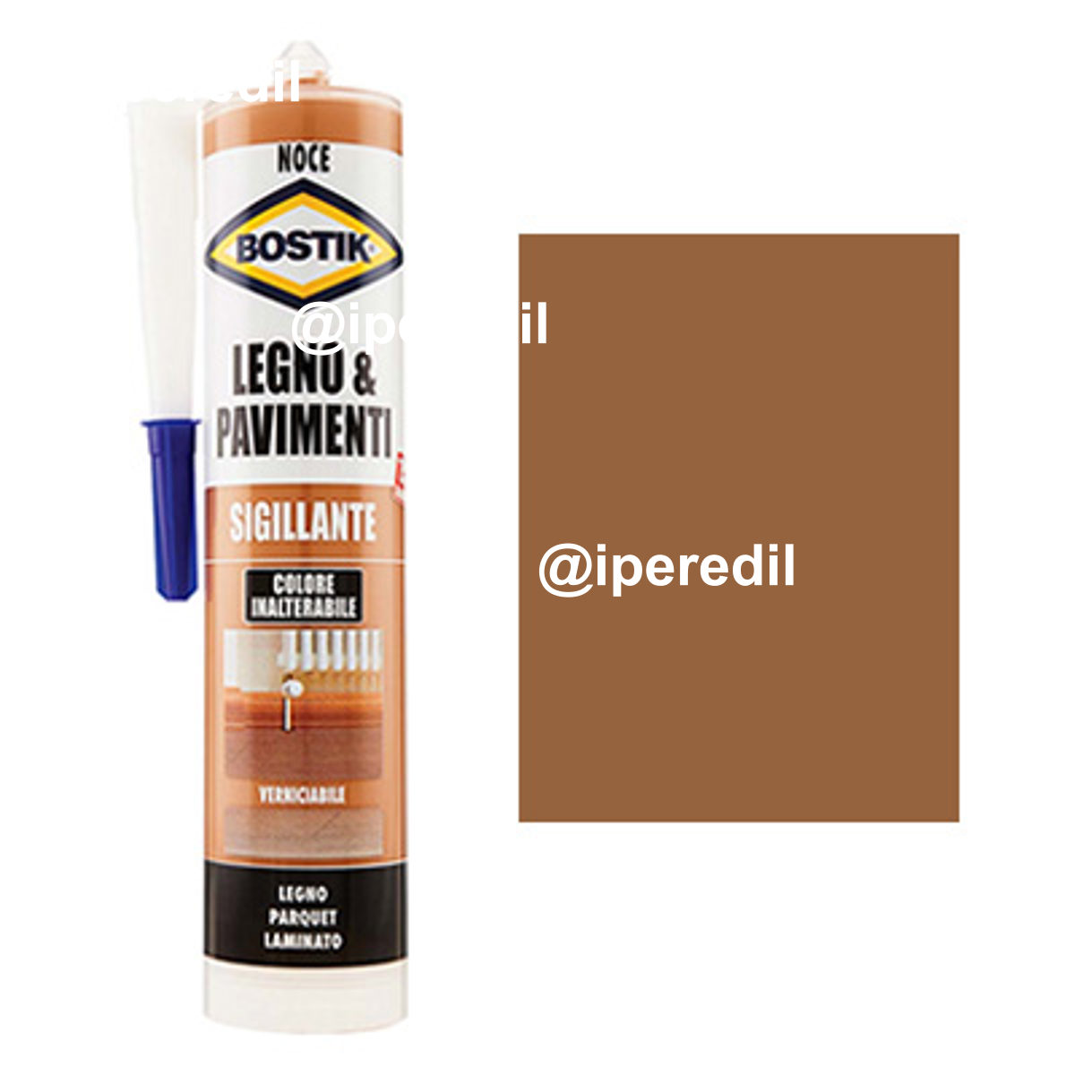 SILICONE ACRILICO LEGNO PAVIMENTI BOSTIK NOCE ML 300 - 08389641