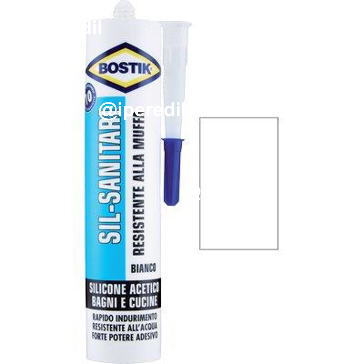 SILICONE ACETICO SIL SANITARI BOSTIK BIANCO RAL 9010 ML 280 - 08389654