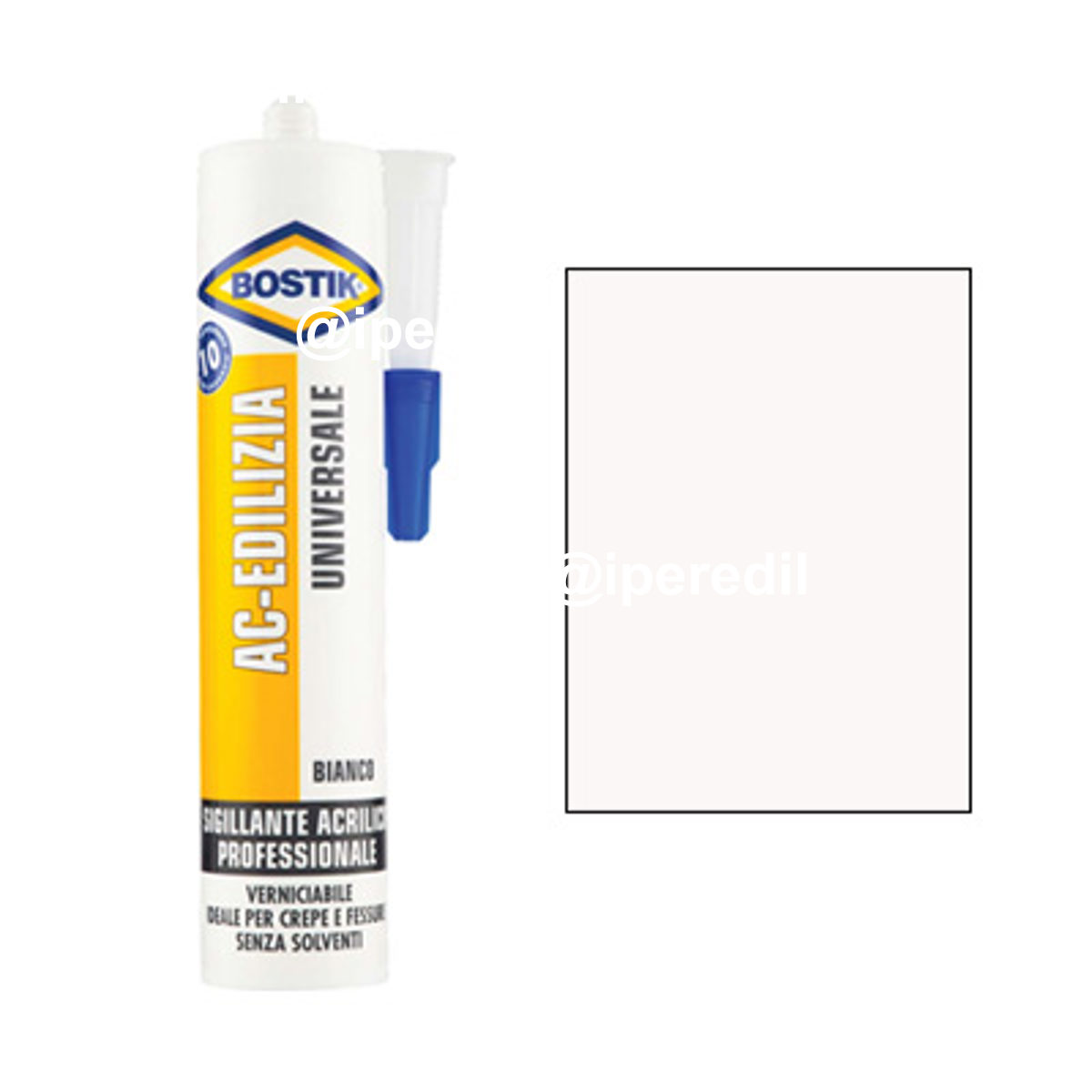 SILICONE ACRILICO AC EDILIZIA BOSTIK BIANCO VERNICIABILE ML 300 - 08389661
