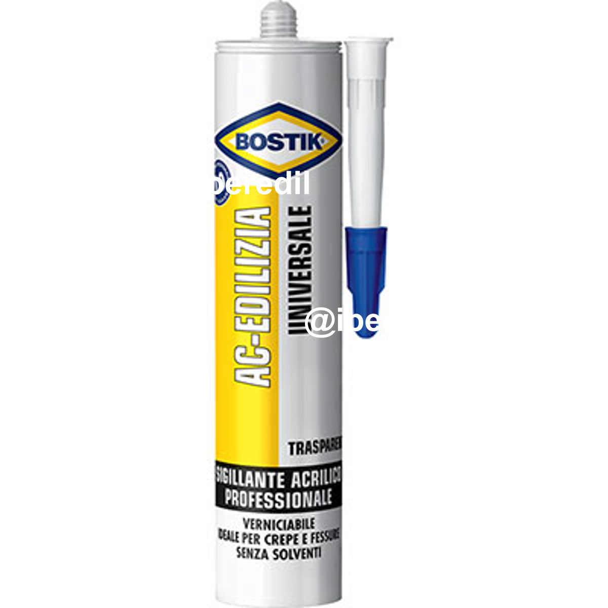 SILICONE ACRILICO AC EDILIZIA BOSTIK TRASPARENTE VERNICIABILE ML 300 - 08389663